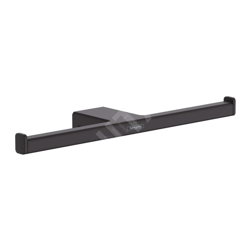 Hansgrohe AddStoris - Porte-papier toilette double, noir mat 41748670