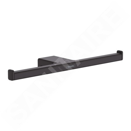Hansgrohe AddStoris - Porte-papier toilette double, noir mat 41748670