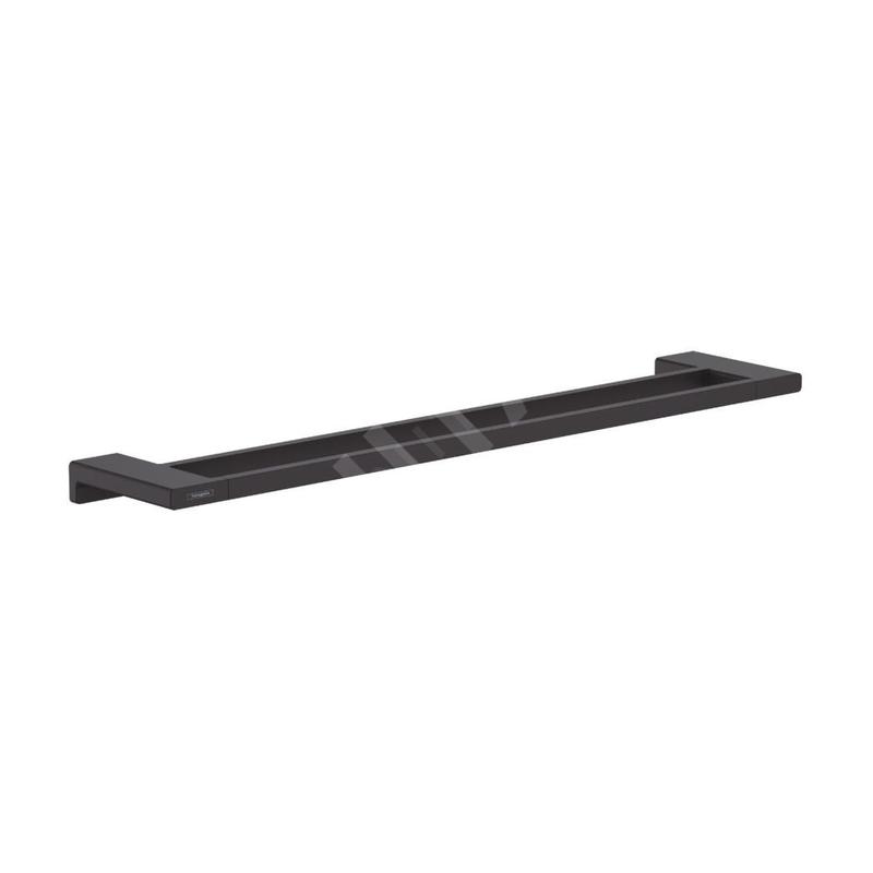 Hansgrohe AddStoris - Porte-serviettes double, longueur 650 mm, noir mat 41743670