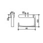 Keuco Elegance - Porte-papier toilette, chrome 11662010000
