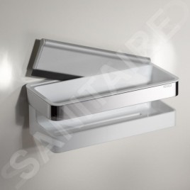 Keuco Collection Moll - Étagère avec raclette à vitre, longueur 240 mm, blanc/chrome 12759010000