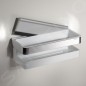 Keuco Collection Moll - Étagère avec raclette à vitre, longueur 240 mm, blanc/chrome 12759010000