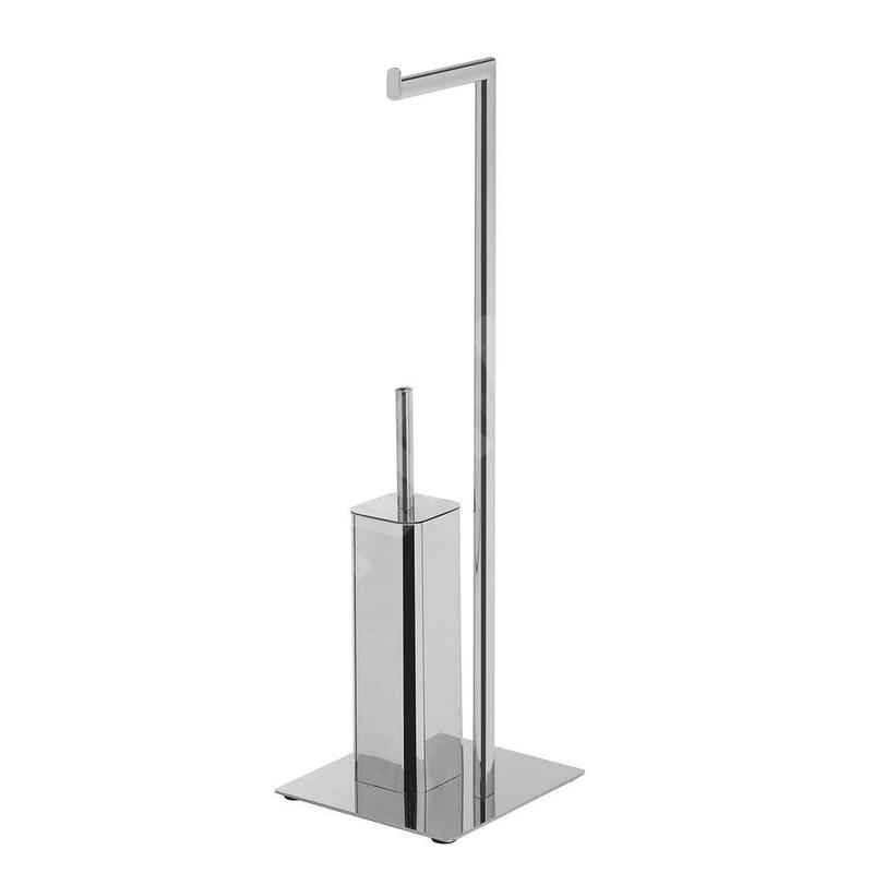 Sapho Accessoires de salle de bains Gedy - Porte papier-toilette et brosse WC, chrome 133213