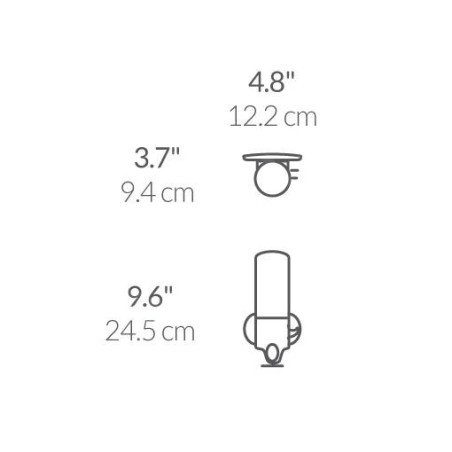 Simplehuman Accessoires de salle de bains - Distributeur de savon liquide avec support, 444 ml, inox brossé BT1034