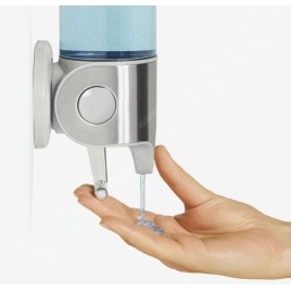 Simplehuman Accessoires de salle de bains - Distributeur de savon liquide avec support, 444 ml, inox brossé BT1034