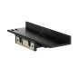 Keuco Reva - Étagère avec raclette, longueur 350 mm, noir mat 12859370000