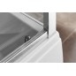 Polysan Deep - Porte de douche coulissante, 2 battants, 1100 mm, aluminium brillant/verre clair MD1116
