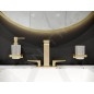 Hansgrohe AddStoris - Porte-verre pour brosse à dents et dentrifrice avec support, verre mat / aspect d'or poli 41749990