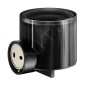 Keuco Reva - Distributeur de savon avec support, noir mat 12852379000