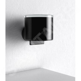 Keuco Reva - Distributeur de savon avec support, noir mat 12852379000