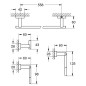 Grohe Essentials Cube - Kit d’adaptateurs, chrome 40778001