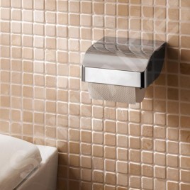 Keuco Elegance - Porte-papier toilette avec couvercle, chrome 11660010000