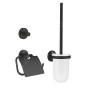 Grohe QuickFix Start - Set d'accessoires de toilette 3 en 1, noir mat 412042430 Grohe QuickFix Start - Set d'accessoires de toilette 3 en 1, noir mat 412042430