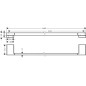 Hansgrohe AddStoris - Porte-serviettes, longueur 650 mm, chrome noir brossé 41747340 Hansgrohe AddStoris - Porte-serviettes, longueur 650 mm, chrome noir brossé 41747340