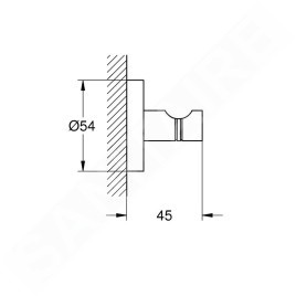 Grohe QuickFix Start - Crochet, chrome 41173000
