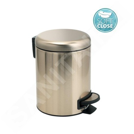 Sapho Accessoires de salle de bains Gedy - Poubelle 3 l, SoftClose, or mat 320987