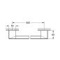 Grohe Selection Cube - Poignée de relèvement / porte-serviette pour baignoire, chrome 40807000