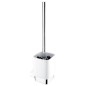Nimco Kibo - Balayette de toilette avec support, blanc/ chrome Ki 14094KN-26