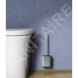 Sapho Accessoires de salle de bains Gedy - Brosse WC mural avec support, inox 683338