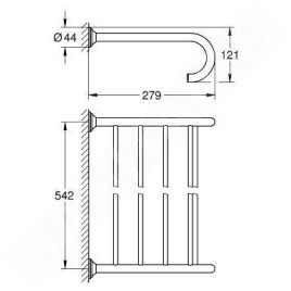 Grohe Essentials Authentic - Porte-serviettes, chrome 40660001