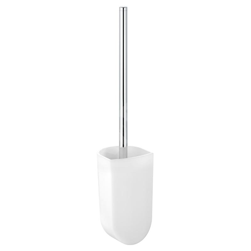 Keuco Elegance - Brosse de toilette avec support, verre dépoli/chrome 11669019000
