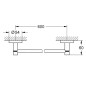 Grohe QuickFix Start - Porte-serviettes, longueur 60 cm, chrome 41178000
