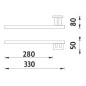Nimco Keira - Porte-serviette, chrome KE 22060L-26