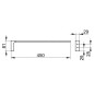Keuco Edition 11 - Porte-serviettes, longueur 450 mm, chrome 11120010000