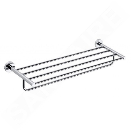 Sapho X-Round - Étagère murale pour serviettes, longeur 650 mm, chrome XR415