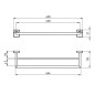 Novaservis Metalia 12 - Double porte-serviettes, chrome 0224,0 Novaservis Metalia 12 - Double porte-serviettes, chrome 0224,0
