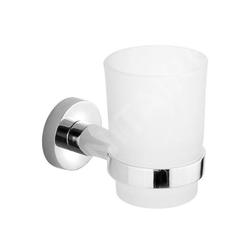 Aqualine Samba - Porte-verre avec verre, chrome/verre dépoli SB104