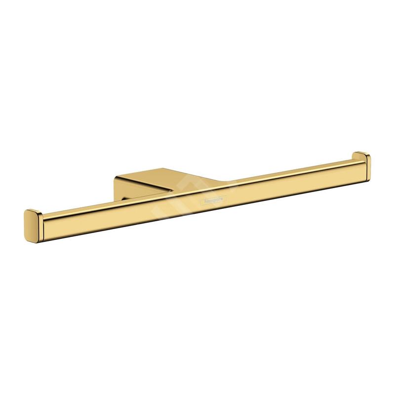 Hansgrohe AddStoris - Porte-papier toilette double, aspect d'or poli 41748990
