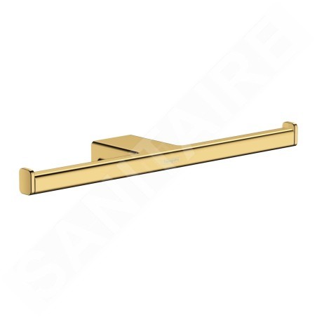 Hansgrohe AddStoris - Porte-papier toilette double, aspect d'or poli 41748990