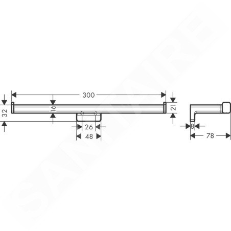 Hansgrohe AddStoris - Porte-papier toilette double, aspect d'or poli 41748990