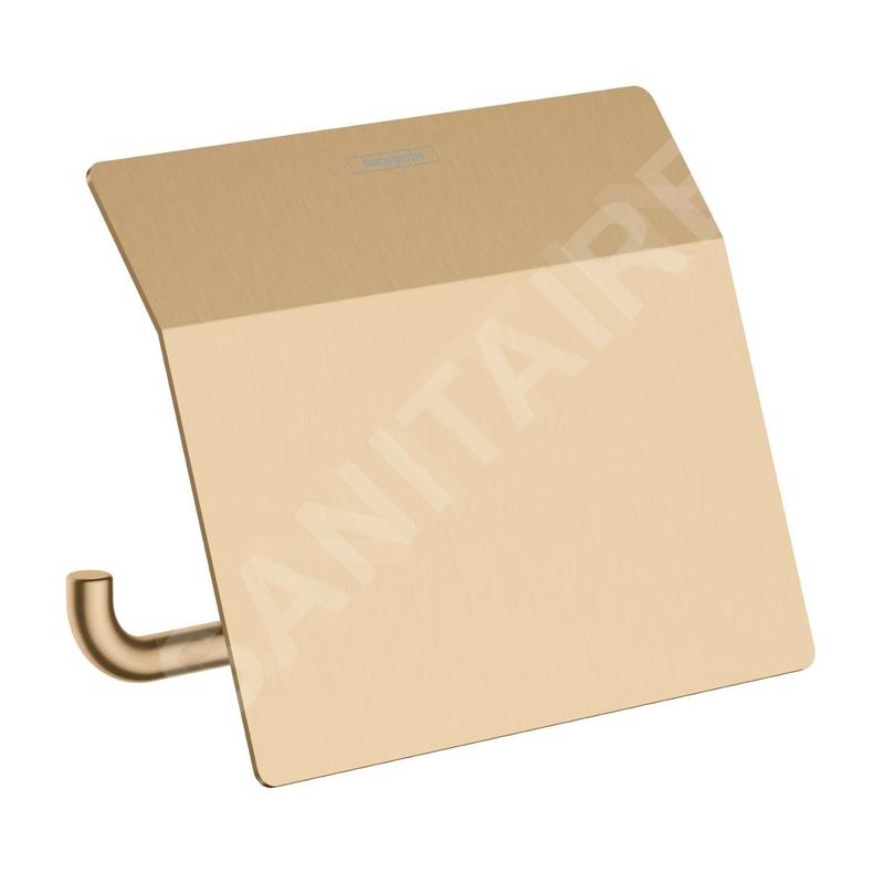 Hansgrohe AddStoris - Porte-papier toilette avec couvercle, bronze brossé 41753140