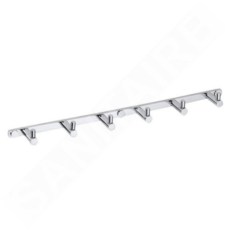 Sapho X-Round - Crochet de serviette avec 6 crochets, chrome XR206