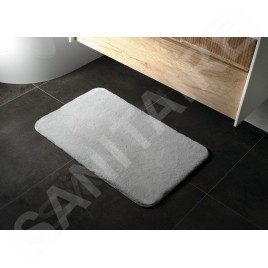Sapho Accessoires de salle de bains Gedy - Tapis de salle de bains 50 x 80 cm, avec antidérapant, gris 96FY508008
