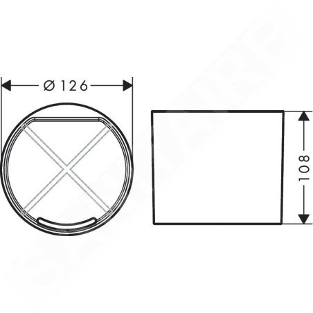 Hansgrohe WallStoris - Gobelet à compartiments, blanc mat 27921700