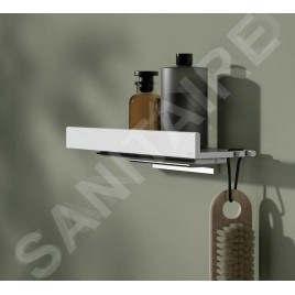Keuco Reva - Étagère avec raclette, longueur 350 mm, blanc 12859510000