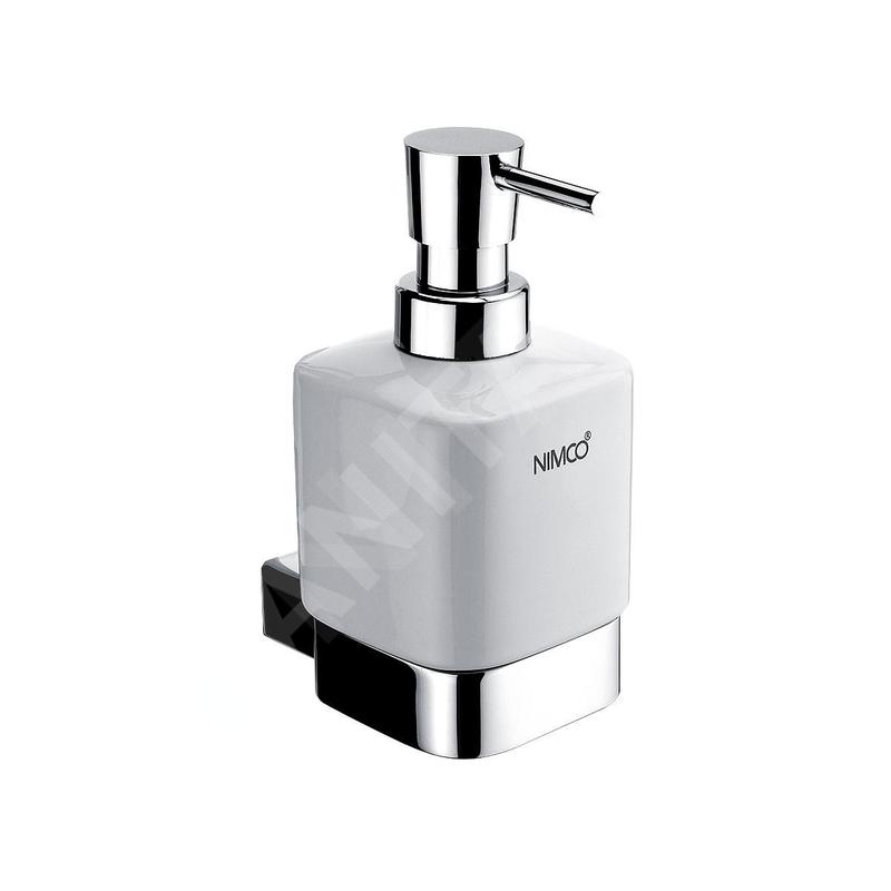 Nimco Kibo - Distributeur de savon avec support, chrome Ki 14031K-26