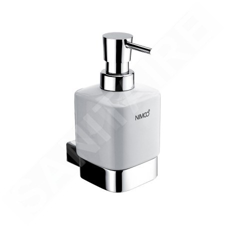Nimco Kibo - Distributeur de savon avec support, chrome Ki 14031K-26