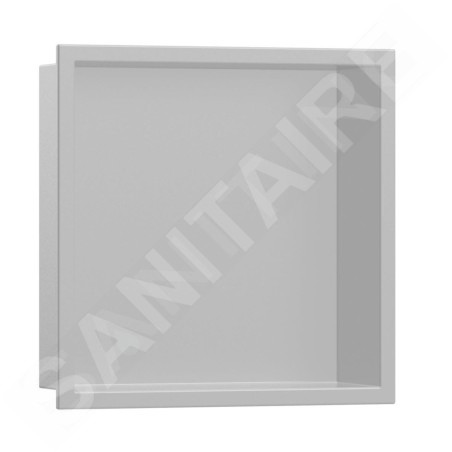 Hansgrohe XtraStoris Original - Niche murale avec cadre, 300 x 300 x 100 mm, gris béton 56061380