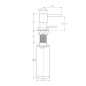 Sapho Accessoires - Distributeur de savon, à encastrer, chrome SP011