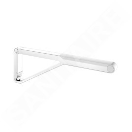 Keuco Axess - Barre de maintien 85 cm, pliable, chrome/blanc 35003010851
