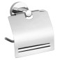 Aqualine Samba - Porte-rouleau toilette avec couvercle, chrome SB107
