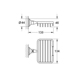 Grohe Essentials Authentic - Porte-savon, chrome 40659001