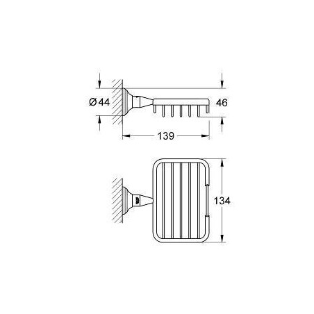 Grohe Essentials Authentic - Porte-savon, chrome 40659001