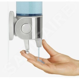 Simplehuman Accessoires de salle de bains - Distributeur de savon, shampooing et conditionneur, 3x 444 ml, inox brossé BT1029