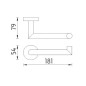 Nimco Unix - Porte-papier toilette, inox brossé UNM 13055M-10