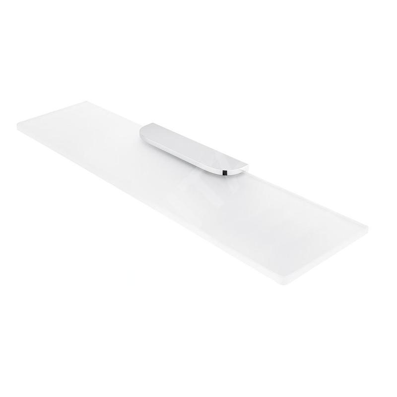 Nimco Nikau - Étagère, longueur 600 mm, verre mat / chrome NK 30091B-60-26